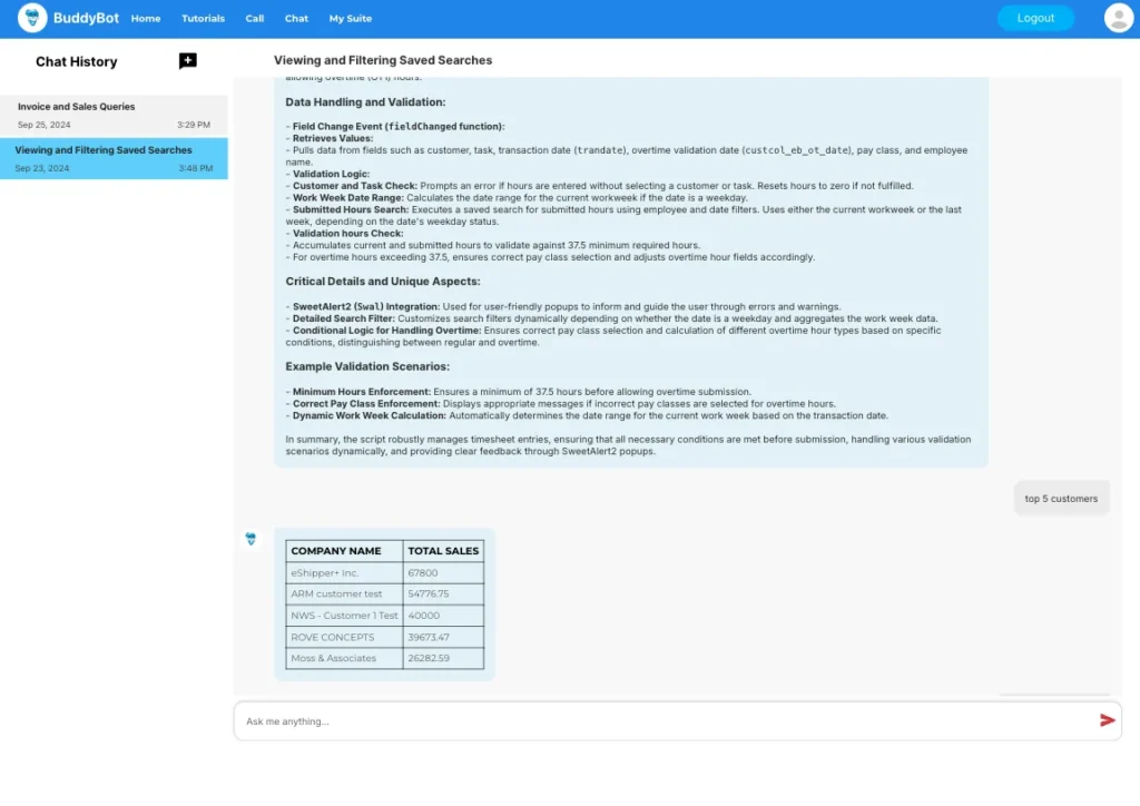 Instant Report Generation ​by NetSuite ERP AI