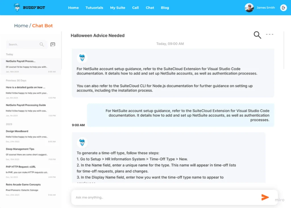 Personalized Answers​ with NetSuite AI